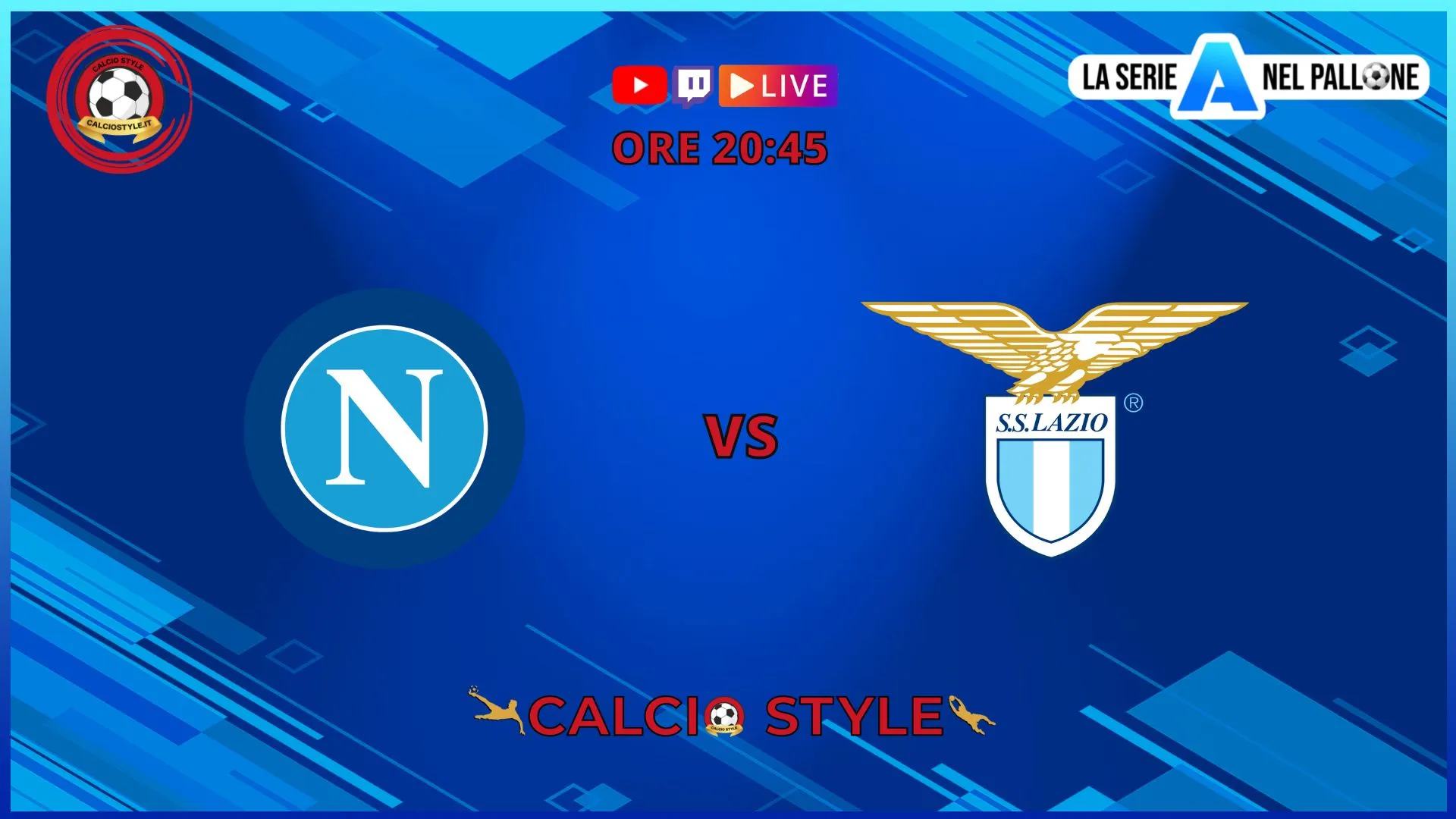 Napoli-Lazio, le scelte ufficiali