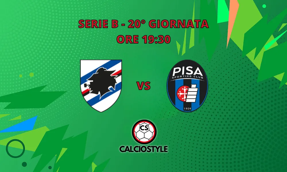 Sampdoria-Pisa, probabili formazioni e dove vederla