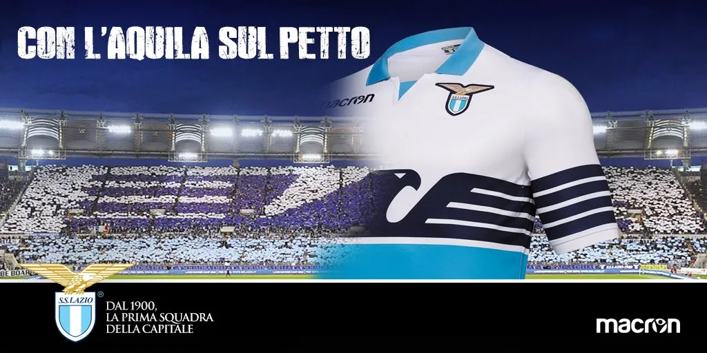 La Lazio con l'aquila sul petto.