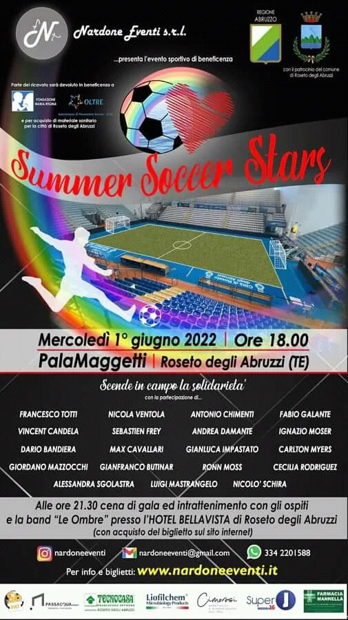 Ecco il Summer Soccer Stars con Totti: esplosione di sport, spettacolo e solidarietà
