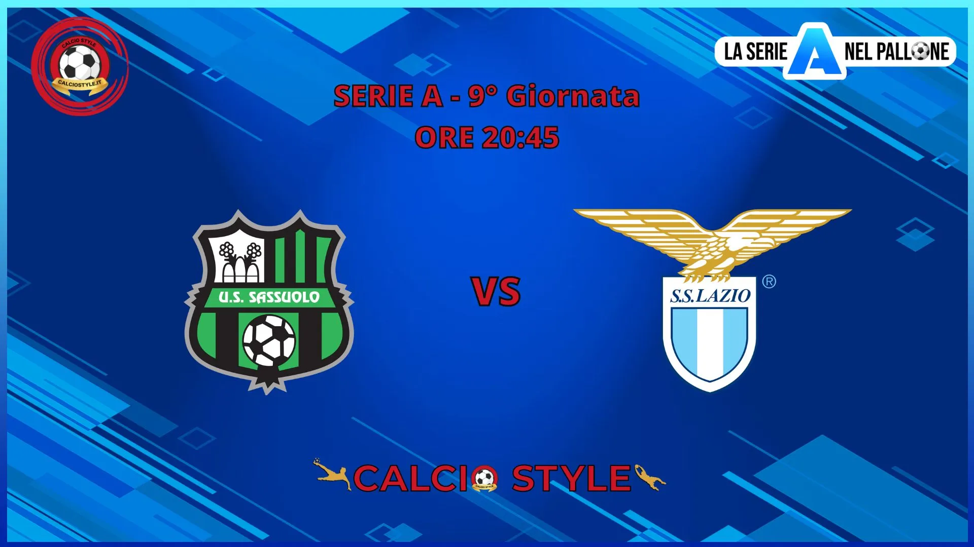Sassuolo - Lazio : le formazioni ufficiali