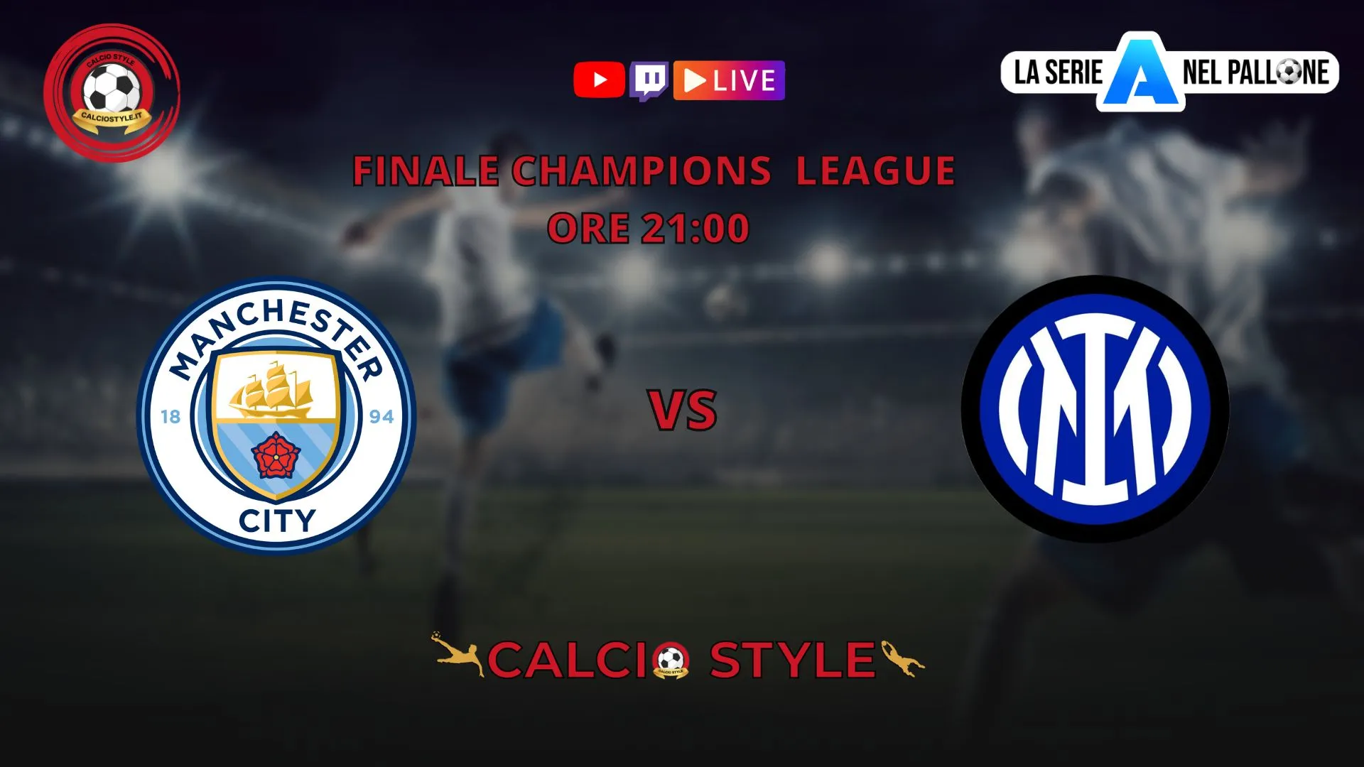 Manchester City - Inter, le ufficiali della finale di Champions League