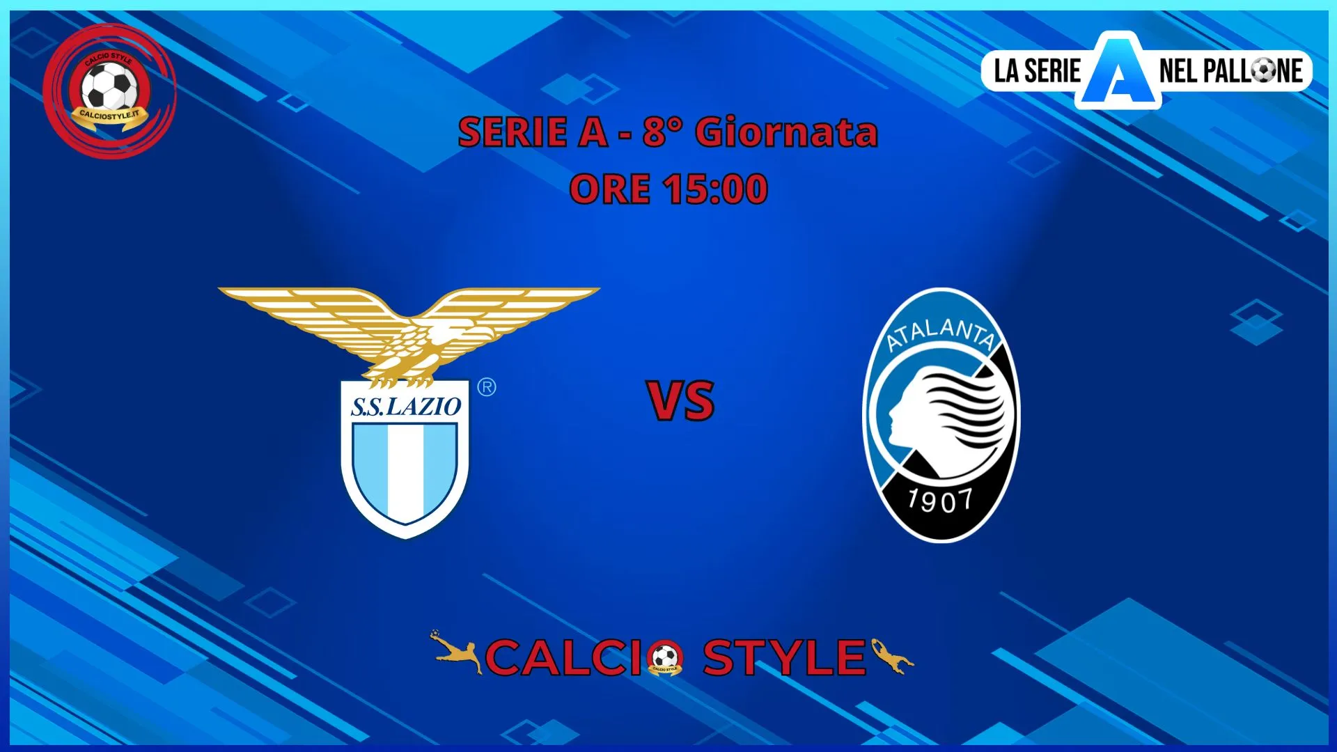 Lazio - Atalanta: le ufficiali dall'Olimpico
