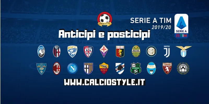 Serie A, gli anticipi e posticipi della 17ª giornata