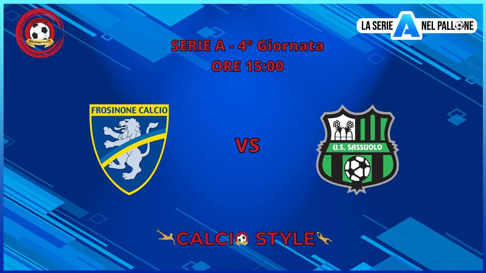 Frosinone-Sassuolo, le formazioni ufficiali