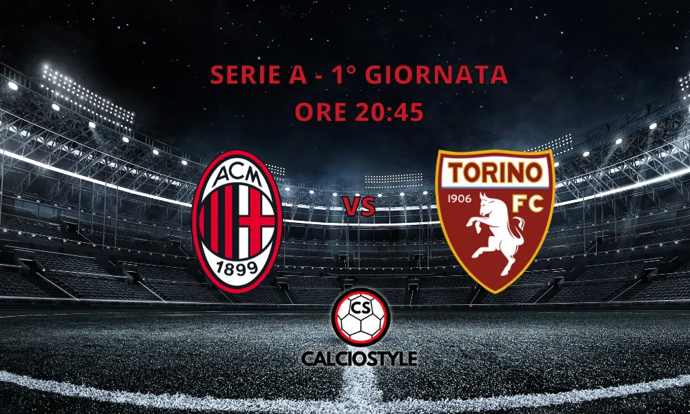 Milan-Torino, le formazioni ufficiali