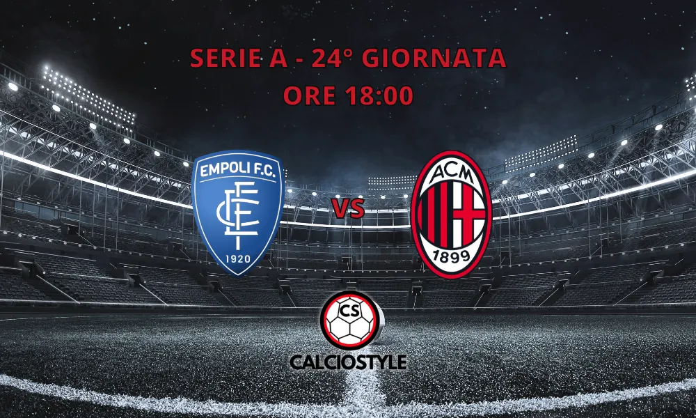 Empoli-Milan, le formazioni ufficiali