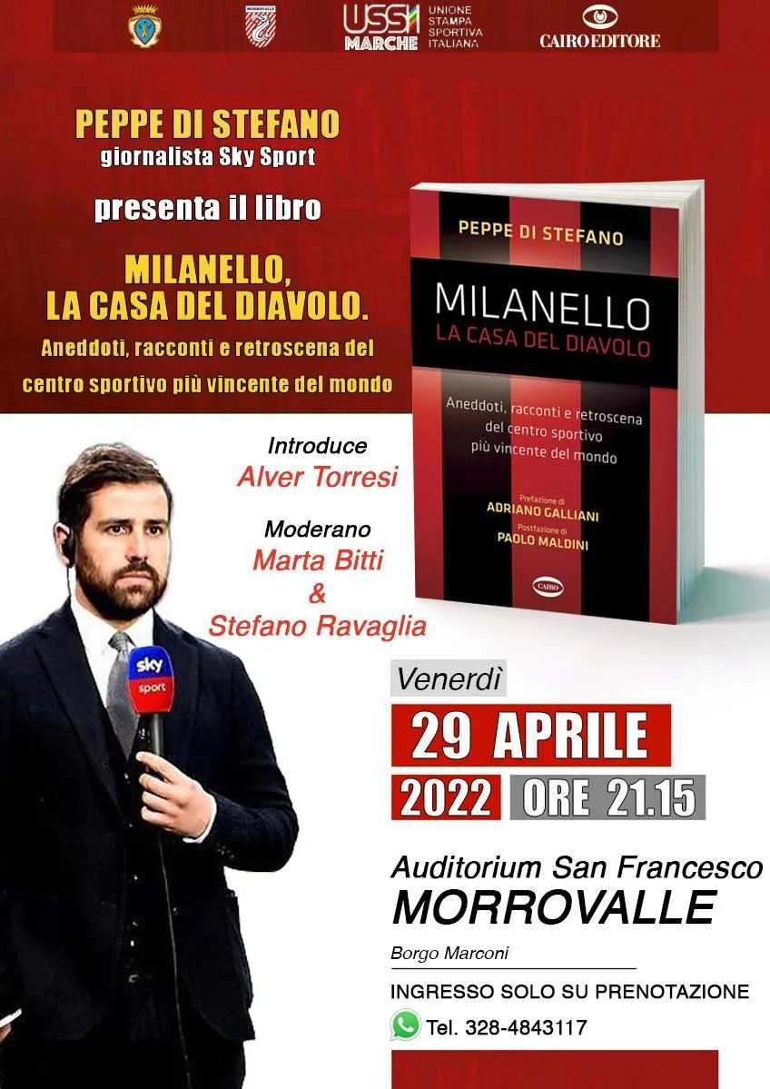 Milanello, la casa del Diavolo. Peppe di Stefano, ospite di Marta Bitti, infiamma Morrovalle