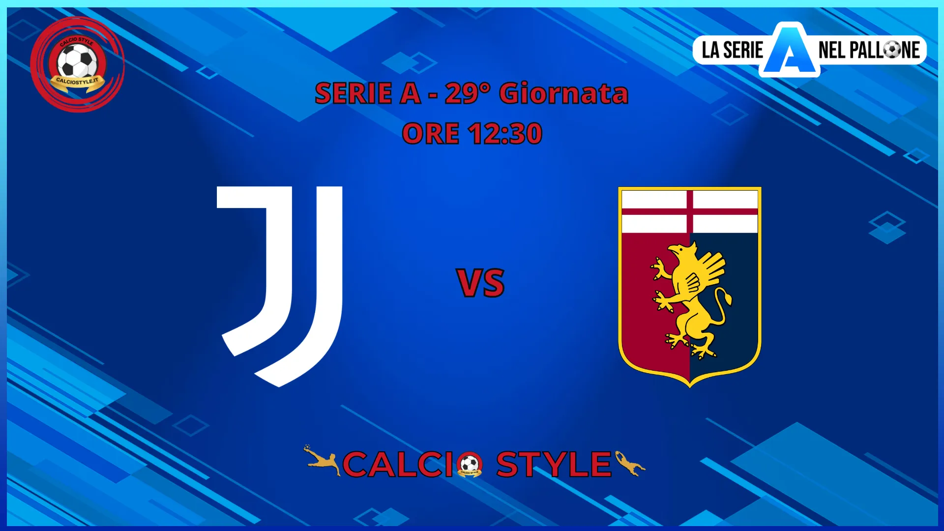 Serie A: le ufficiali di Juventus-Genoa