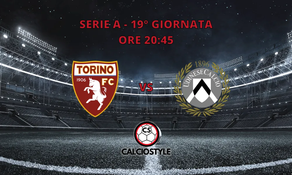 Torino-Udinese, le formazioni ufficiali: altra panchina per Zapata?