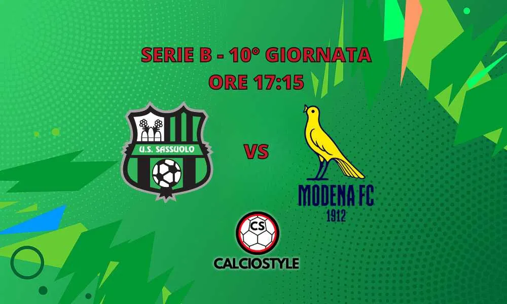 Sassuolo - Modena: probabili formazioni e dove vederla