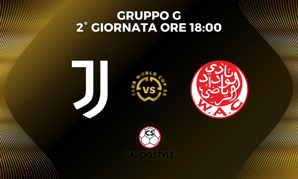 Juventus-Wydad Casablanca, le probabili formazioni e dove vederla