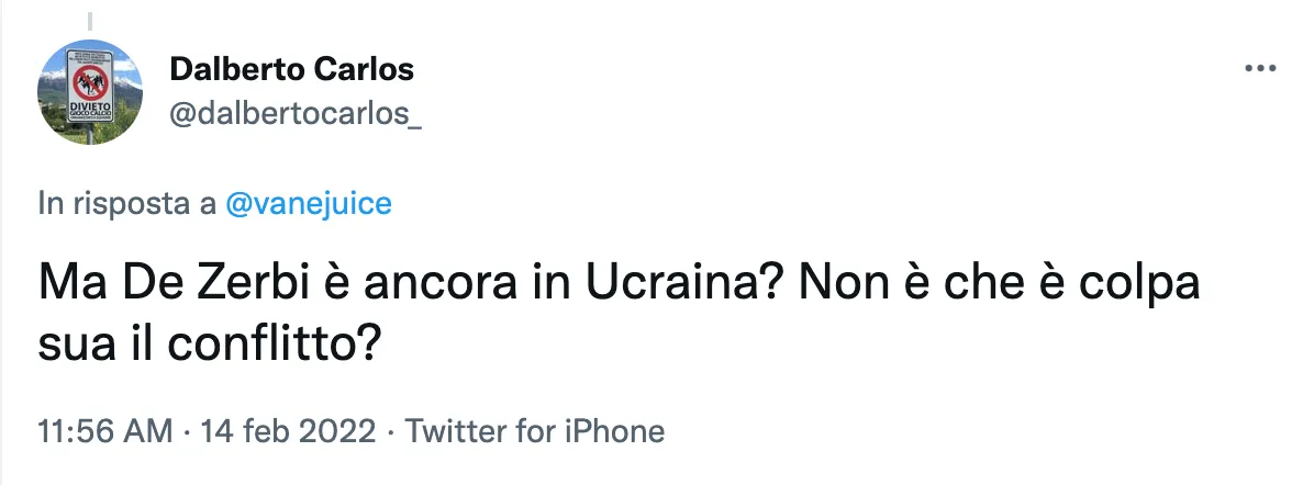 De Zerbi su Twitter