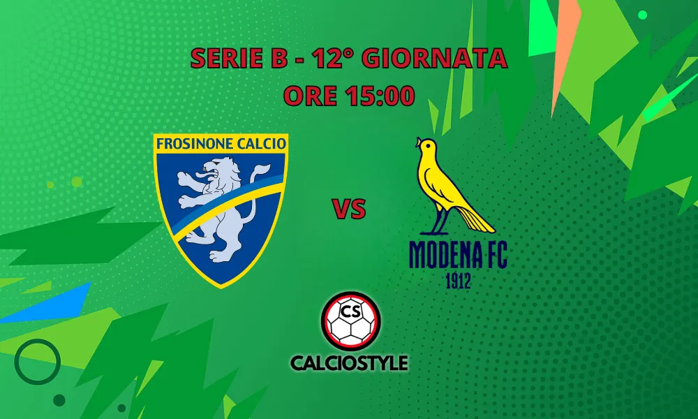 Frosinone-Modena probabili formazioni e dove vederla