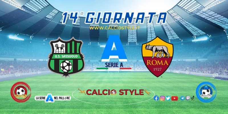 Sassuolo-Roma, probabili formazioni e dove vederla