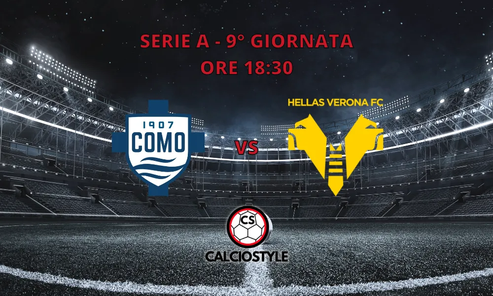 Como-Hellas Verona, le formazioni ufficiali