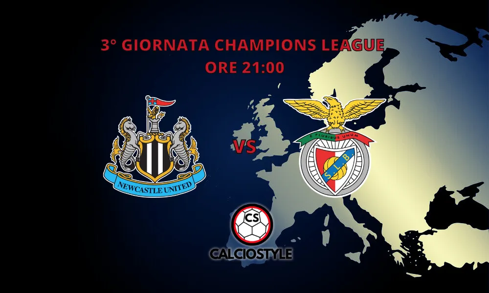 Newcastle-Benfica: probabili formazioni e dove vederla