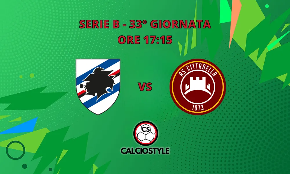 Sampdoria-Cittadella, probabili formazioni e dove vederla