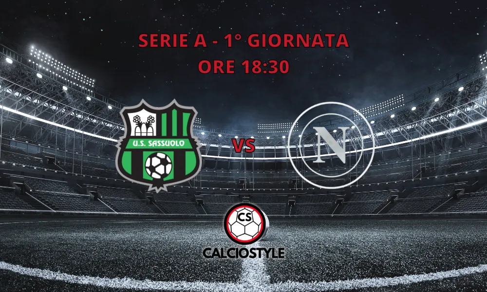 Sassuolo-Napoli, formazioni ufficiali: Lucca vs Pinamonti