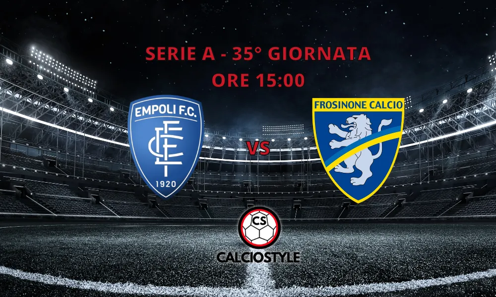 Empoli-Frosinone, le formazioni ufficiali