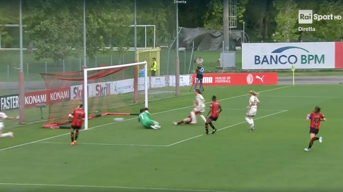 Milan - Roma Femminile: il gol di Glionna chiude la partita