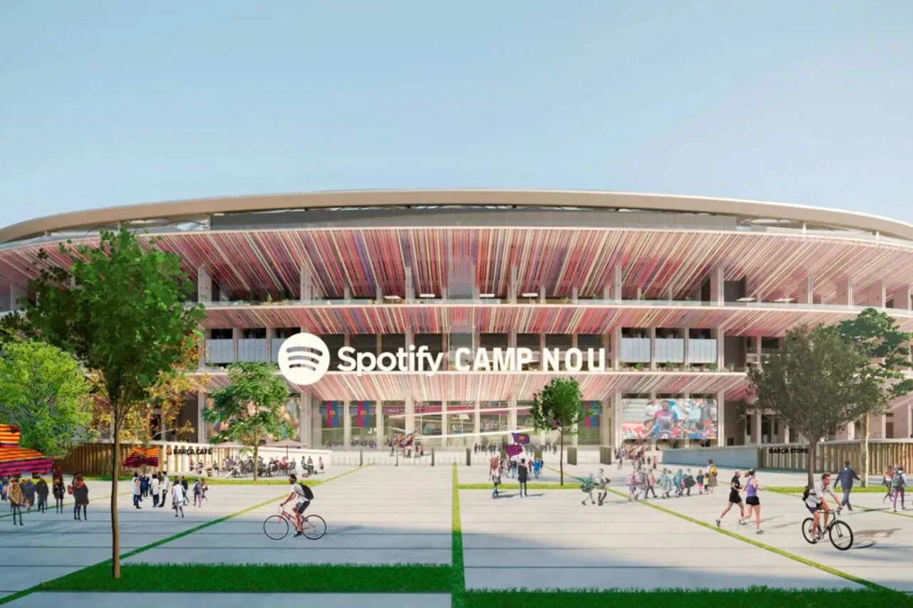 Il Camp Nou del Barcellona, ribattezzato "Spotify Camp Nou"