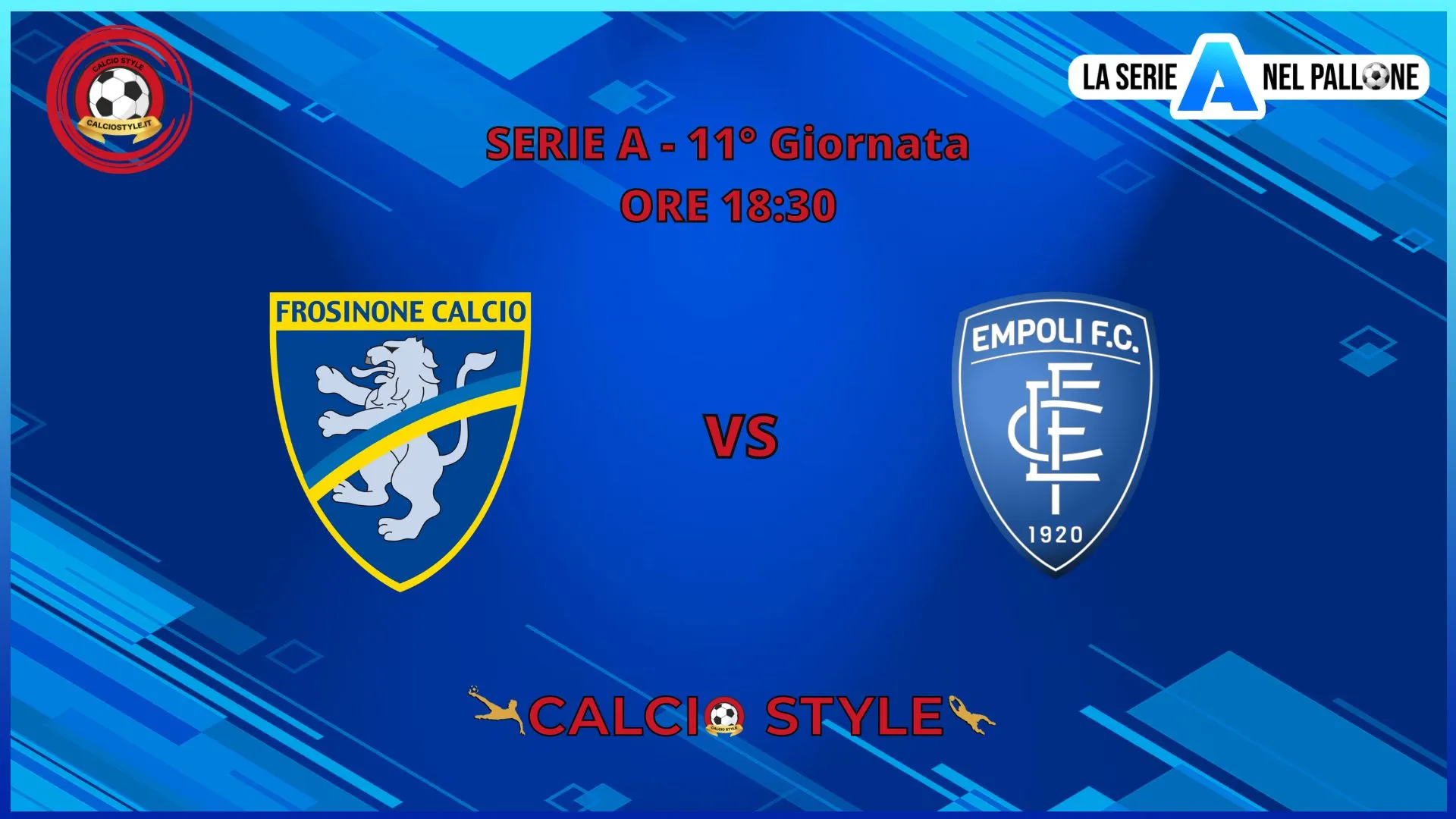 Frosinone - Empoli: le formazioni ufficiali
