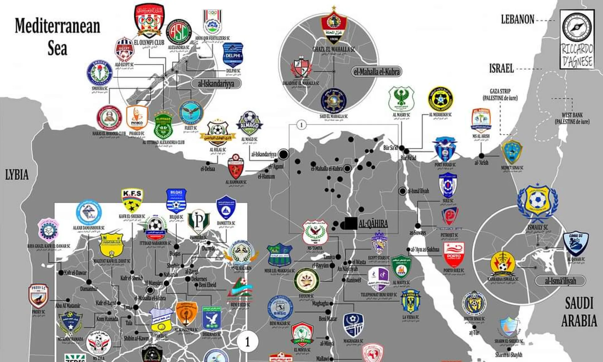 Calcio e geografia, il fortunato binomio di Riccardo D'Agnese