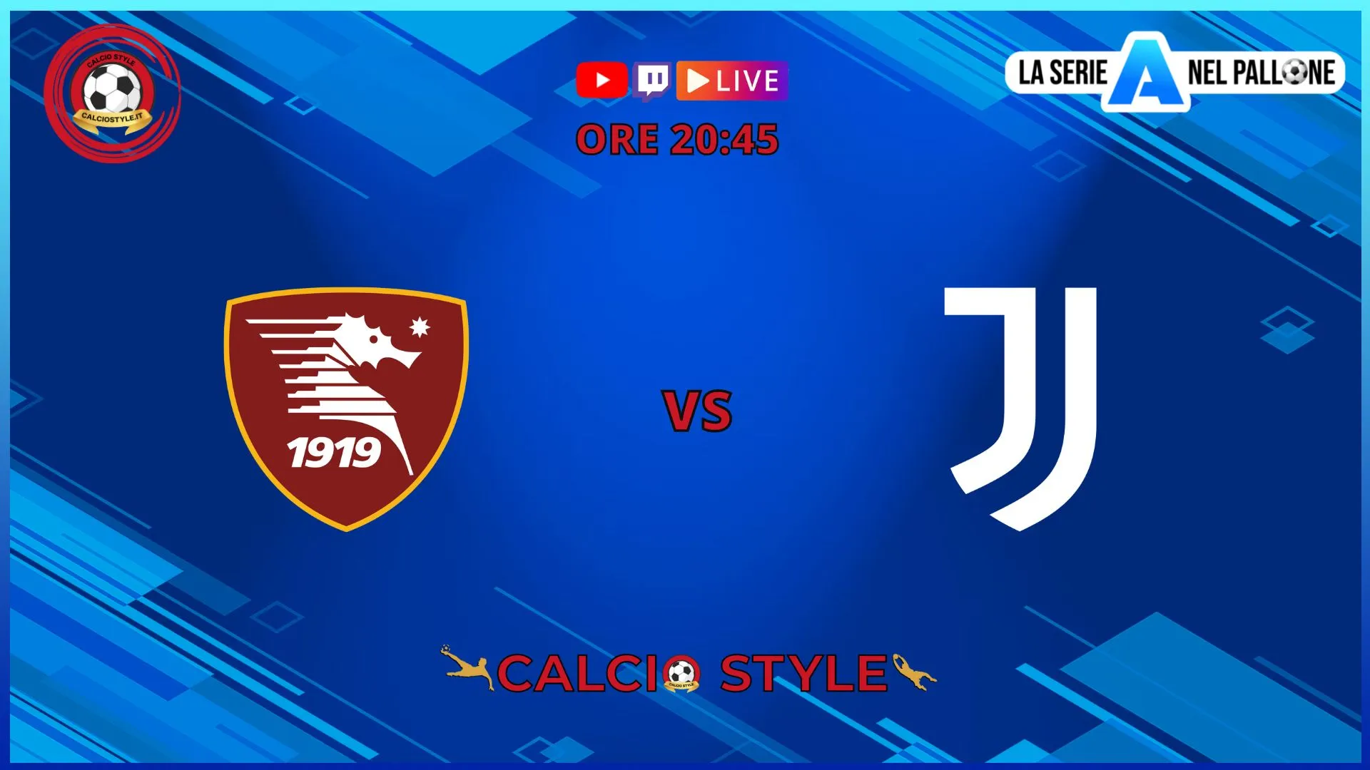Salernitana-Juventus: le scelte ufficiali dei due allenatori