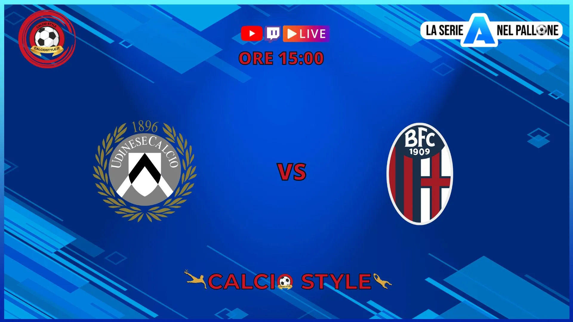 Udinese-Bologna, le scelte ufficiali