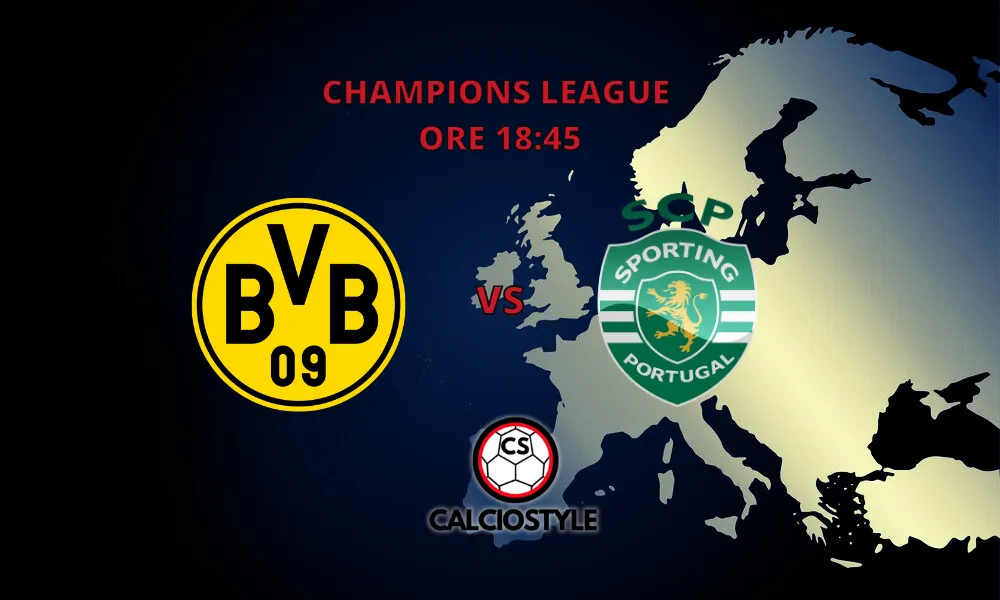 Borussia Dortmund-Sporting Lisbona: probabili formazioni e dove vederla