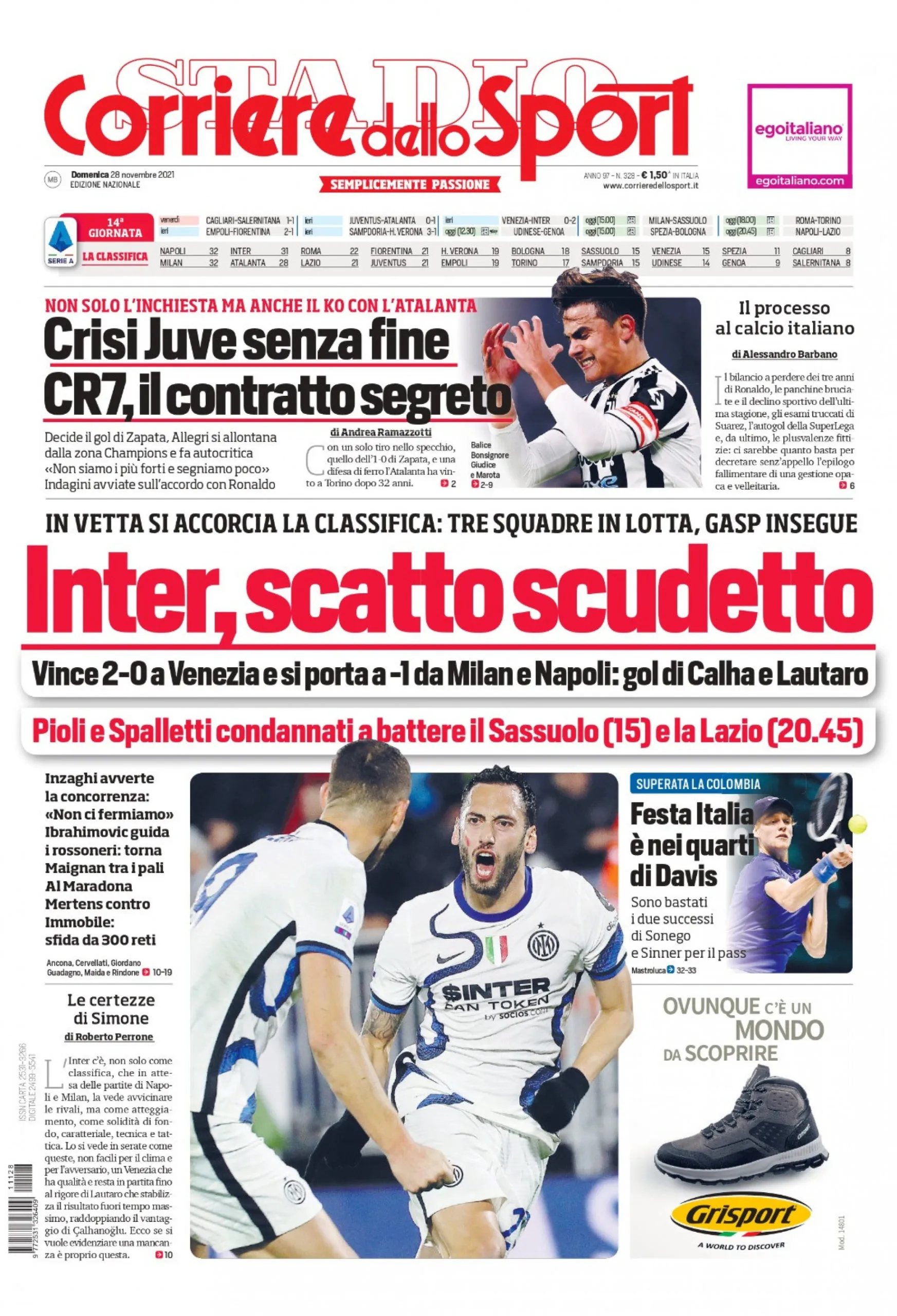 Le prime pagine