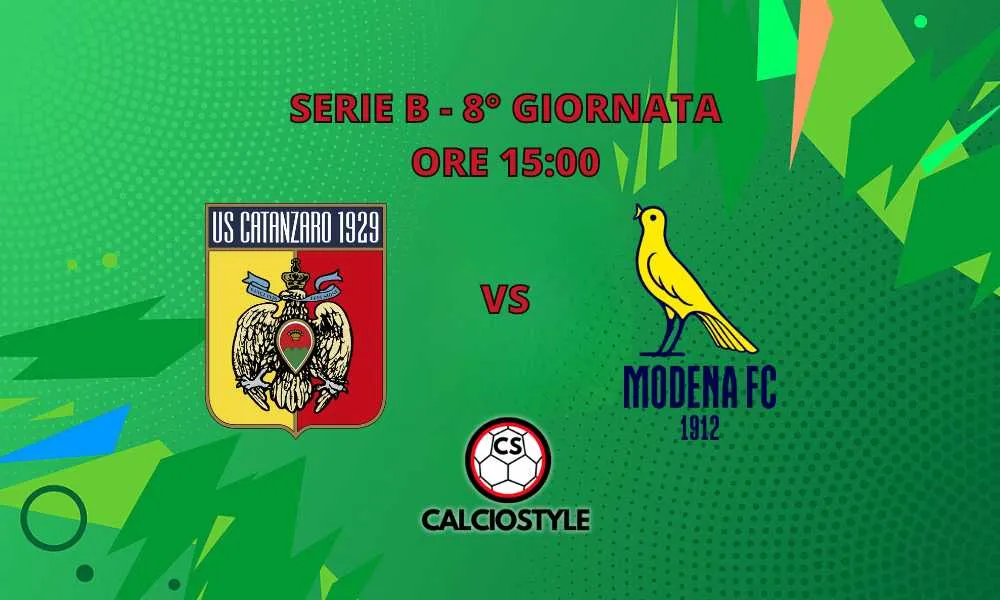 Catanzaro-Modena, probabili formazioni e dove vederla