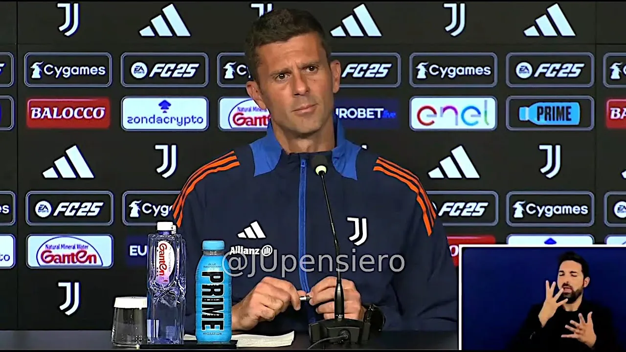La conferenza stampa di Thiago Motta pre Juventus-Cagliari. VIDEO