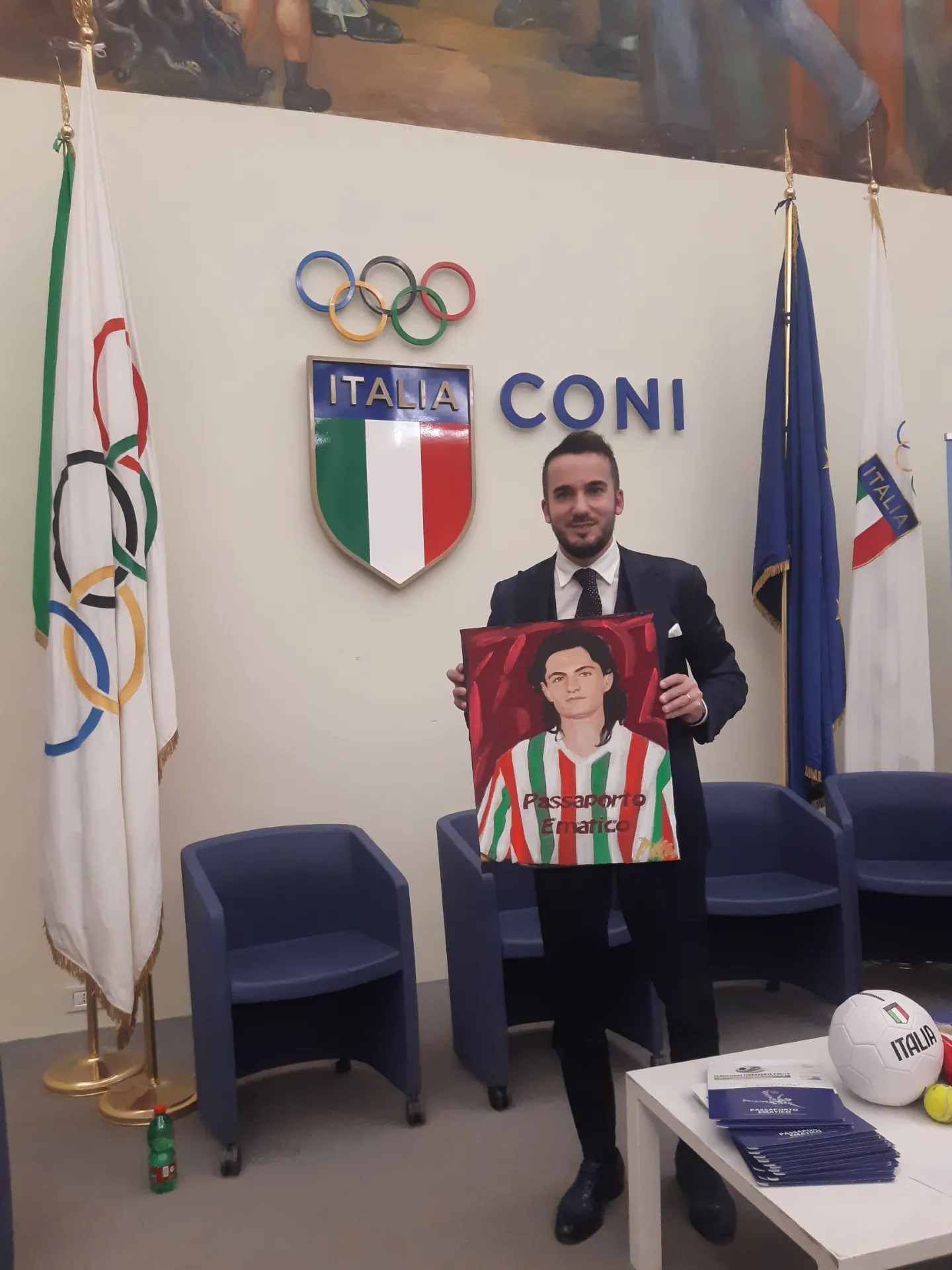 Salone d'Onore CONI: Premio Giovani Giornalisti a Daniele Bartocci