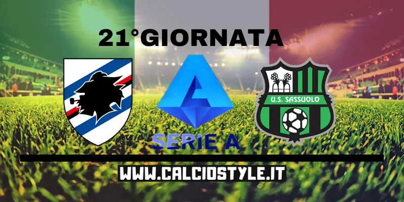 Sampdoria-Sassuolo: probabili formazioni e dove vederla