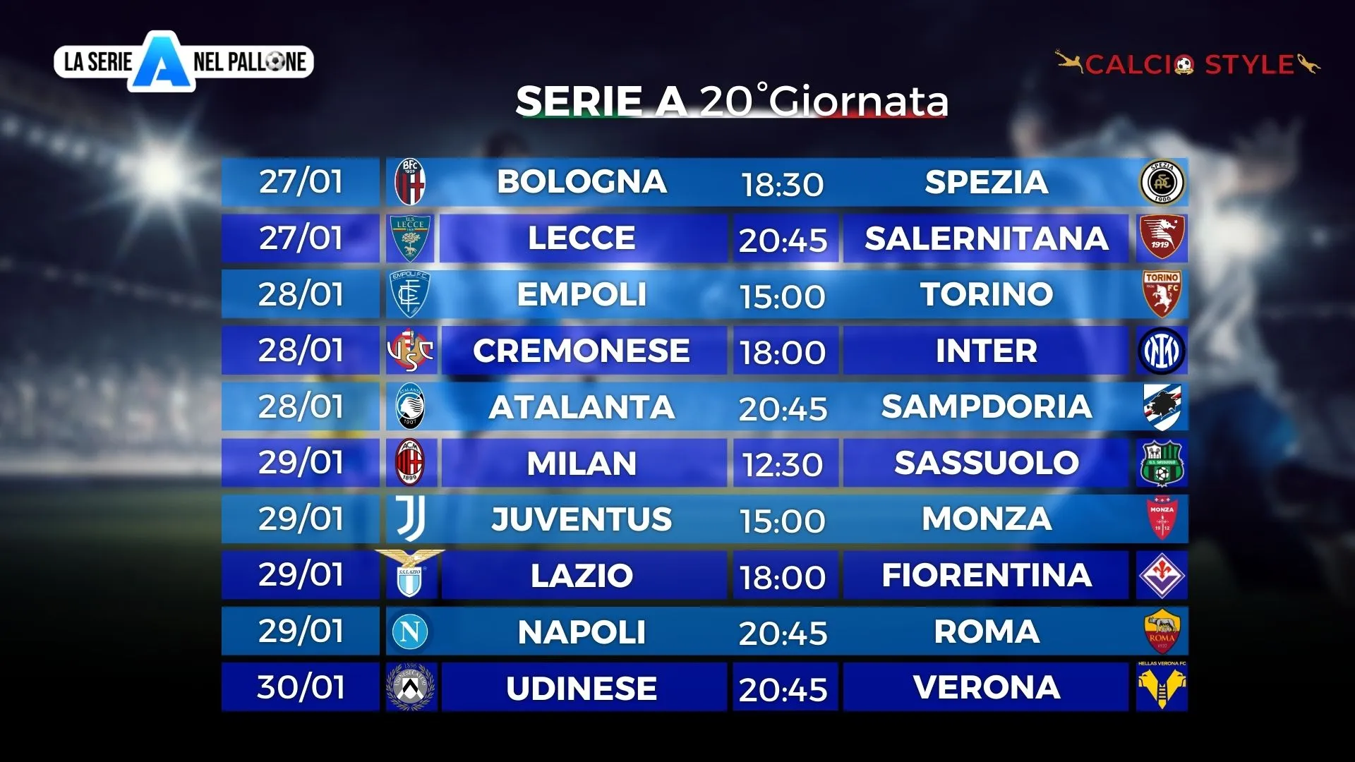 Serie A: probabili formazioni e fantaconsigli