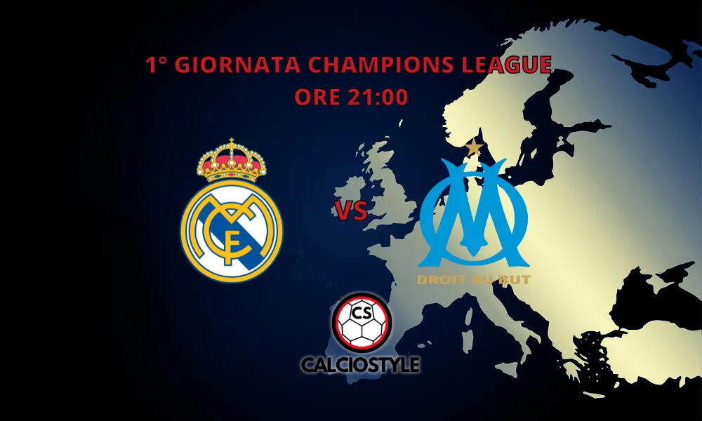 Real Madrid-Olympique Marsiglia, probabili formazioni e dove vederla