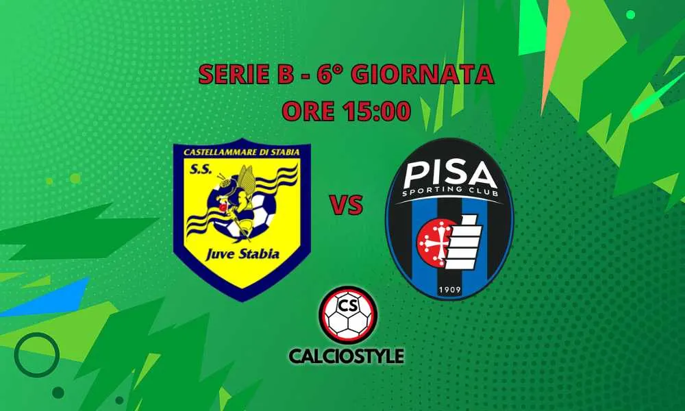 Juve Stabia-Pisa, le probaibli formazioni e dove vederla