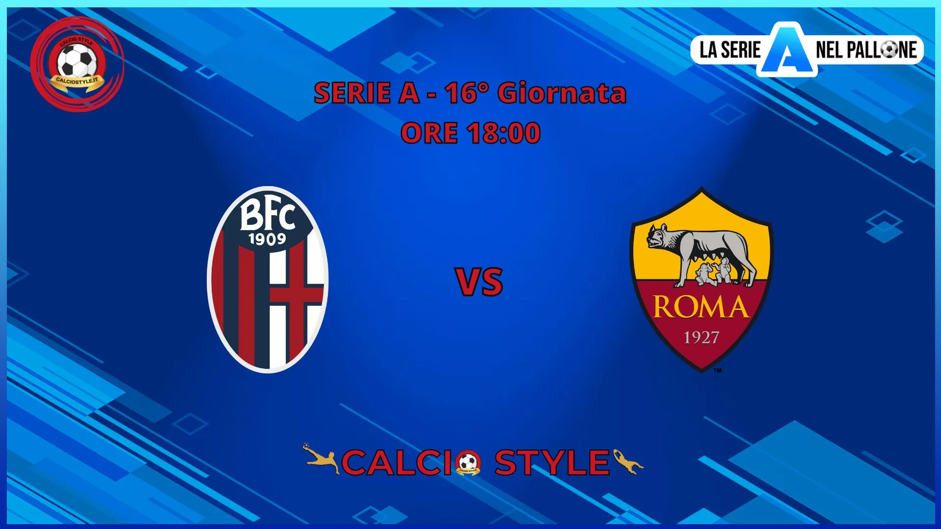 Bologna - Roma, le formazioni ufficiali