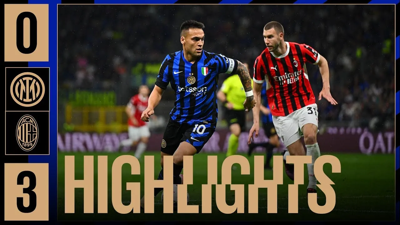 Inter-Milan 0-3. Goal e Highights