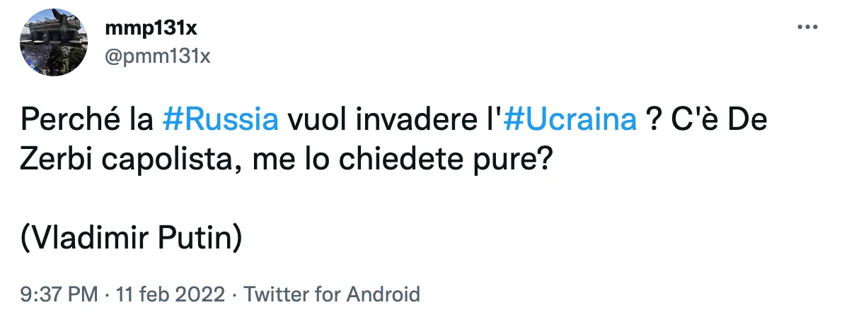 Twitter, ironia su De Zerbi