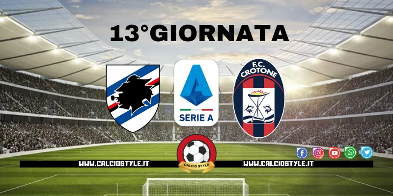 Sampdoria-Crotone: probabili formazioni e dove vederla
