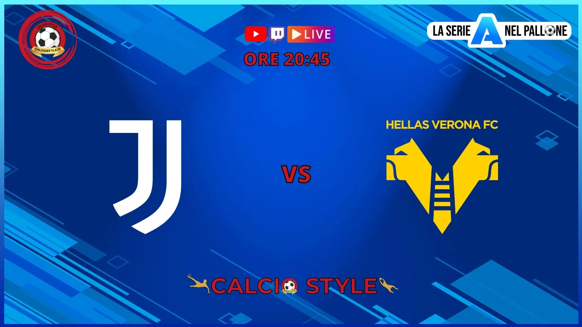 Juventus-Hellas Verona, le scelte ufficiali
