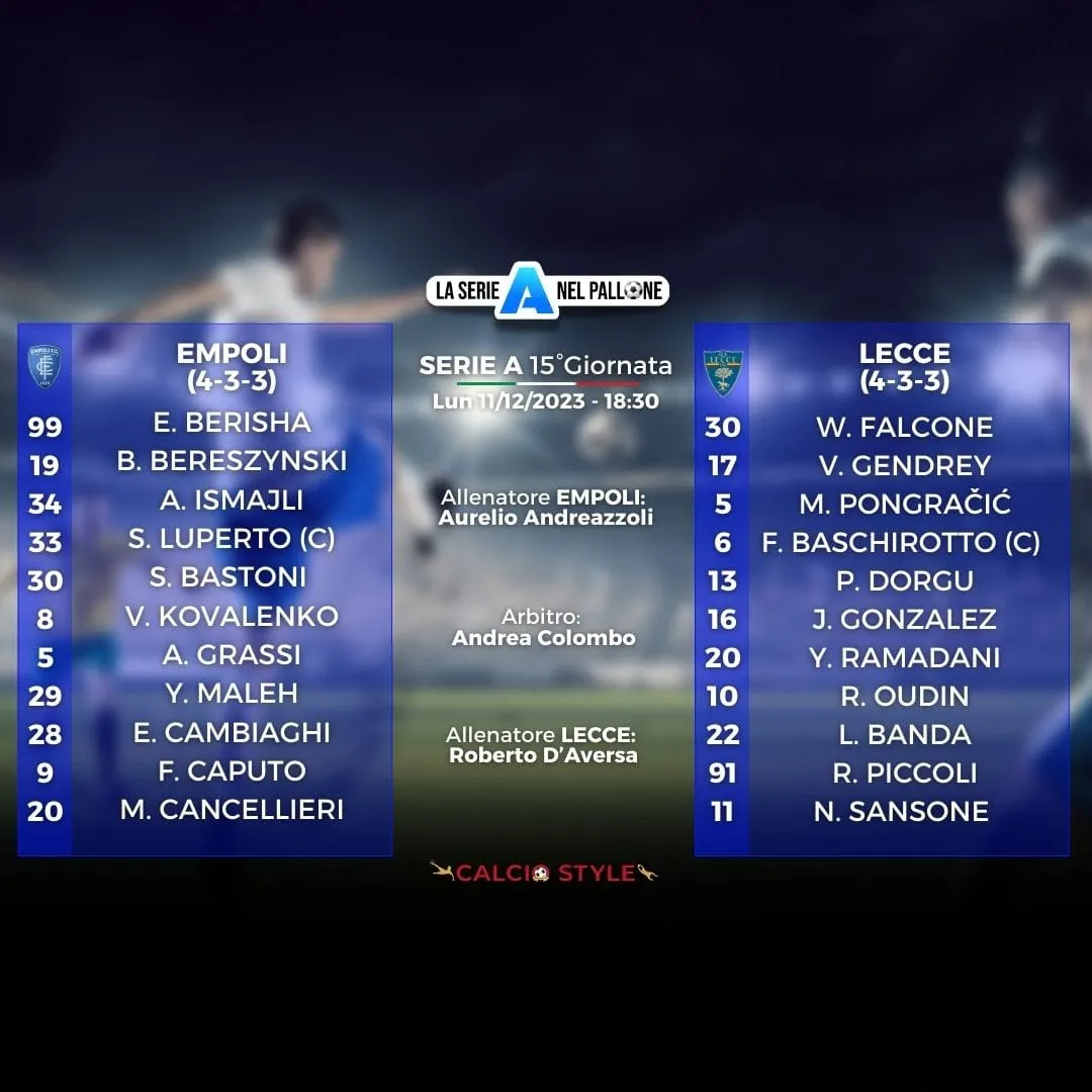 Empoli - Lecce