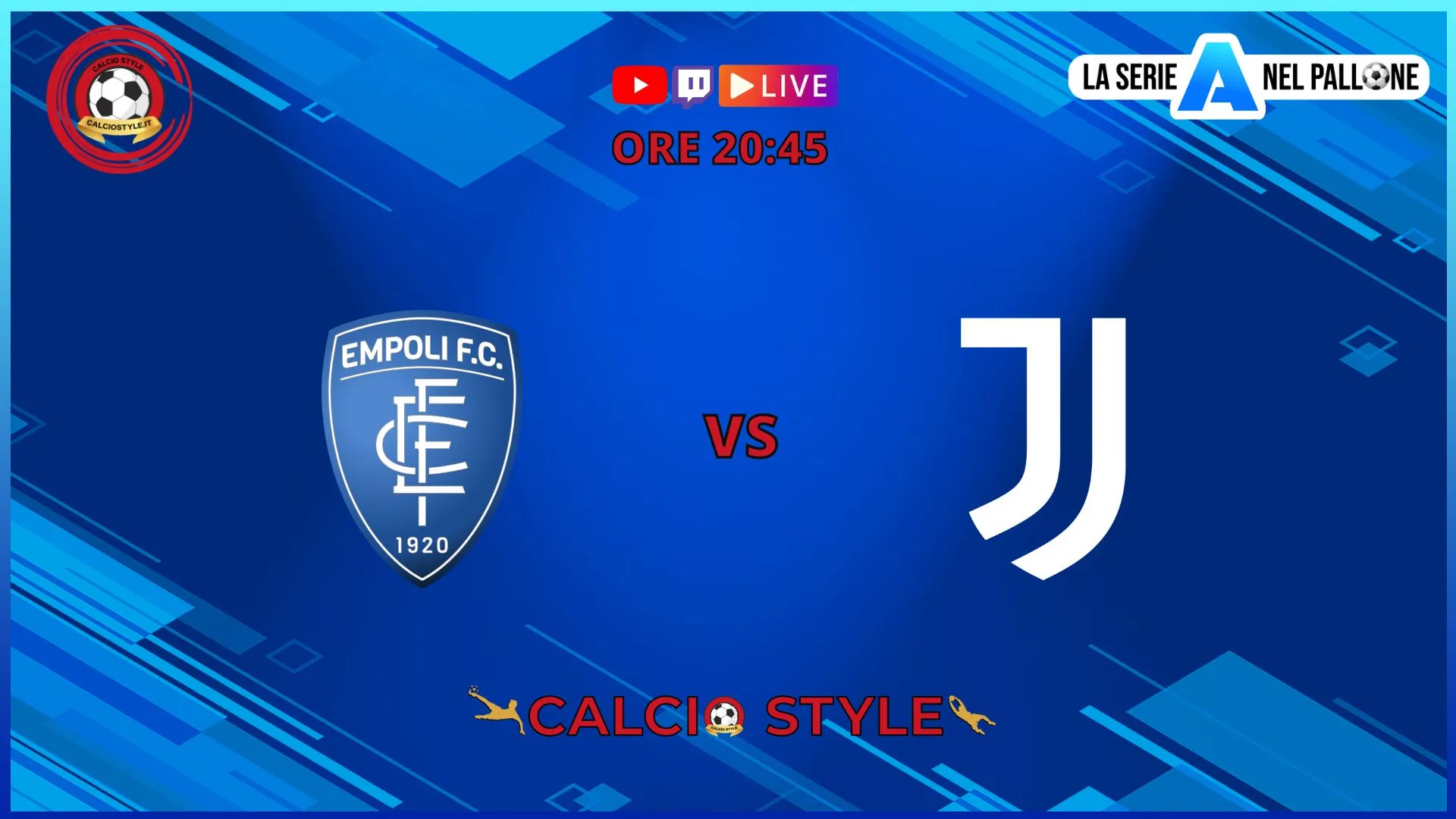 Empoli-Juventus, le probabili formazioni e dove vederla