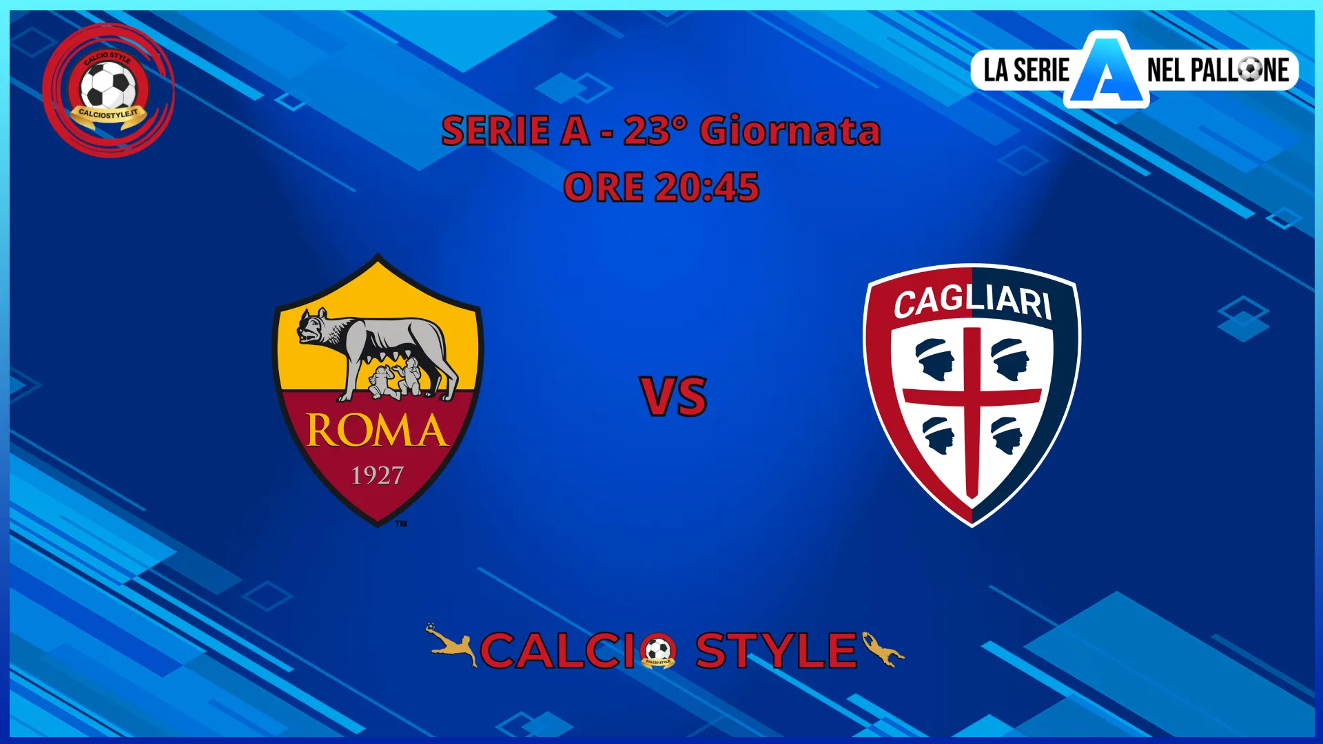 Roma-Cagliari: le formazioni ufficiali
