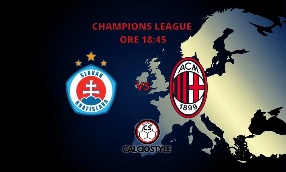 Slovan Bratislava-Milan 2-3. Goal e Highlights