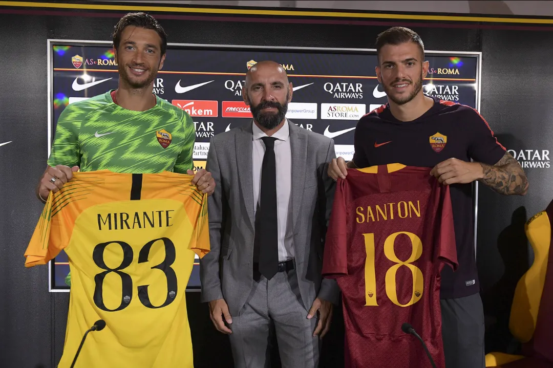 Roma : Mirante e Santon si presentano