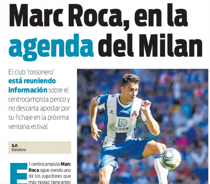 Marc Roca è nell'agenda mercato del Milan!